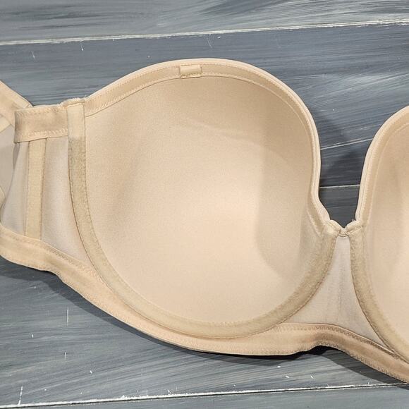 Wacoal Bra 40D Red Carpet Full Figure Underwire Strapless Bra 854119 No Straps - Picture 7 of 7